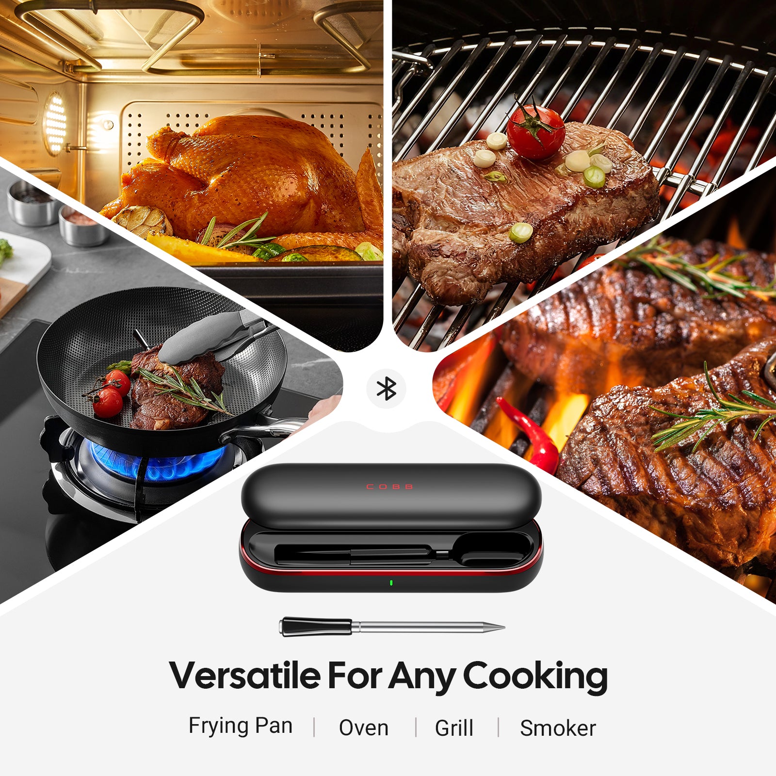 COBB Wireless BBQ Thermometer — Dual Temperature Gauge
