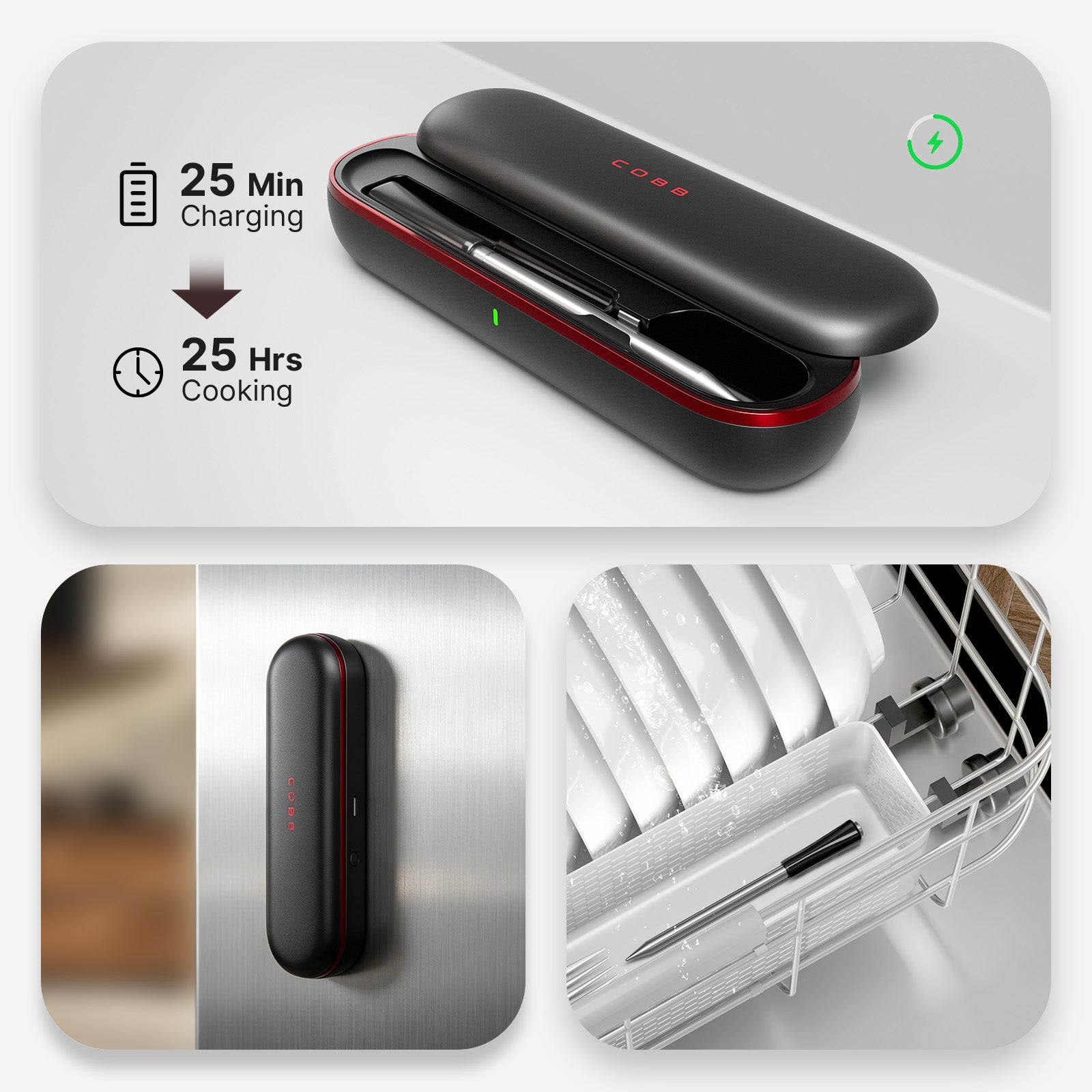 COBB Wireless BBQ Thermometer — Dual Temperature Gauge