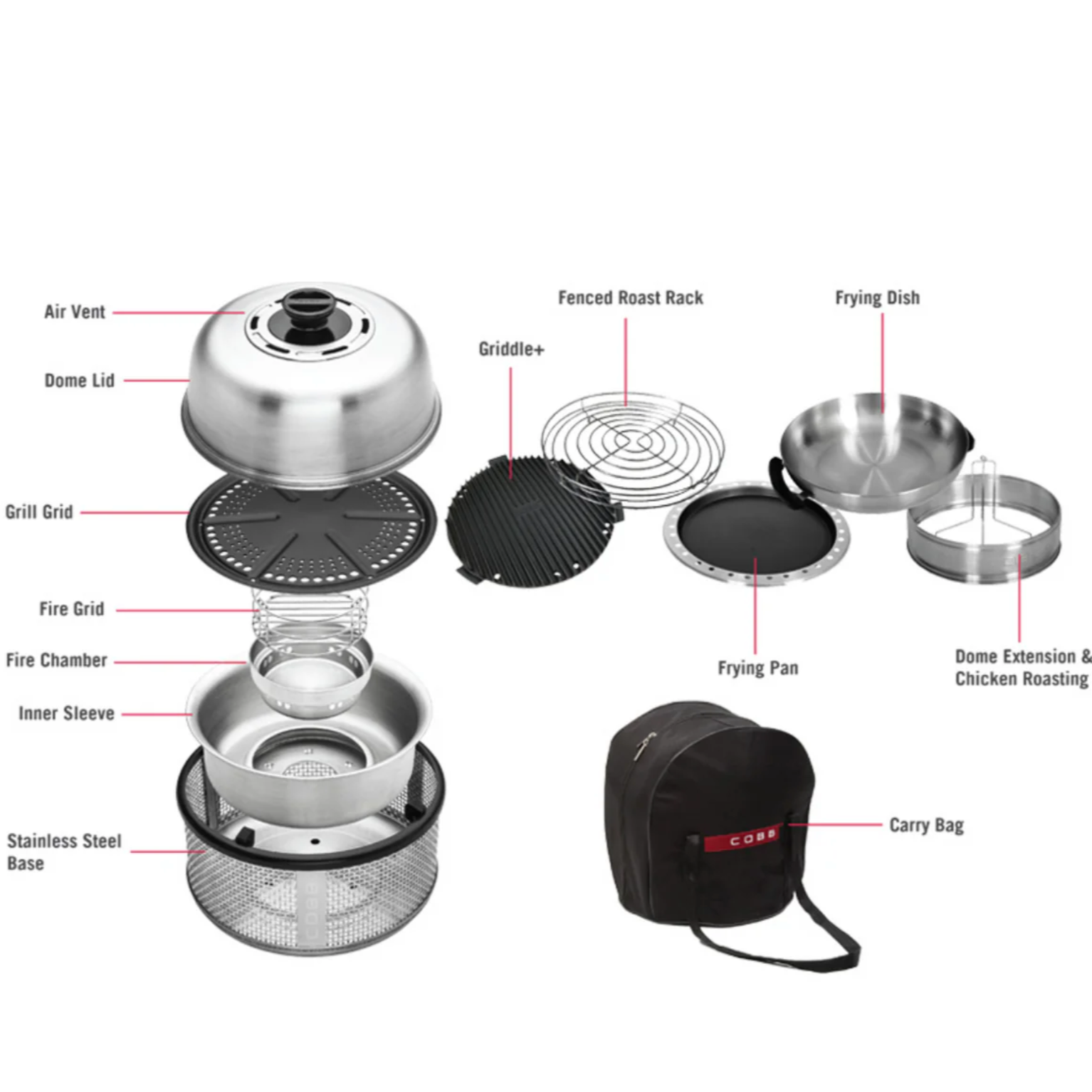 COBB Air 'Kitchen In a Box' Combo (Charcoal)