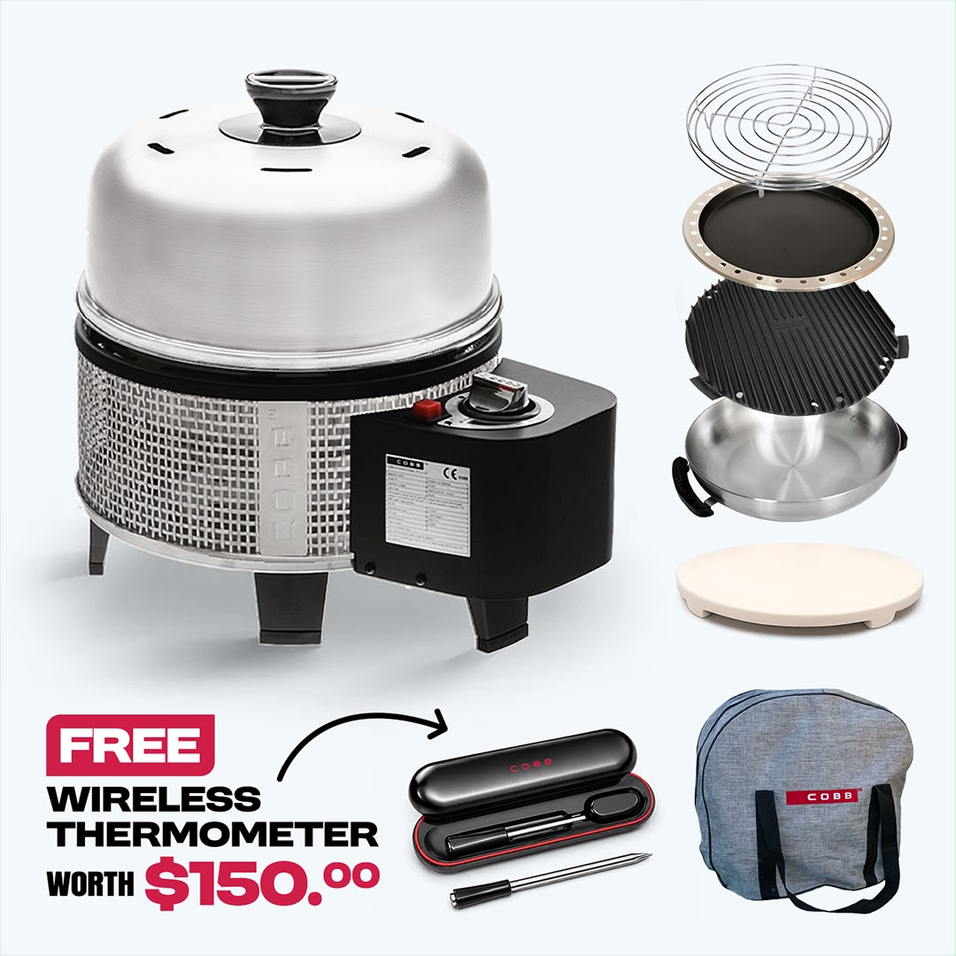 COBB Grill Gas Everything Bundle + FREE $150 Wireless Thermometer