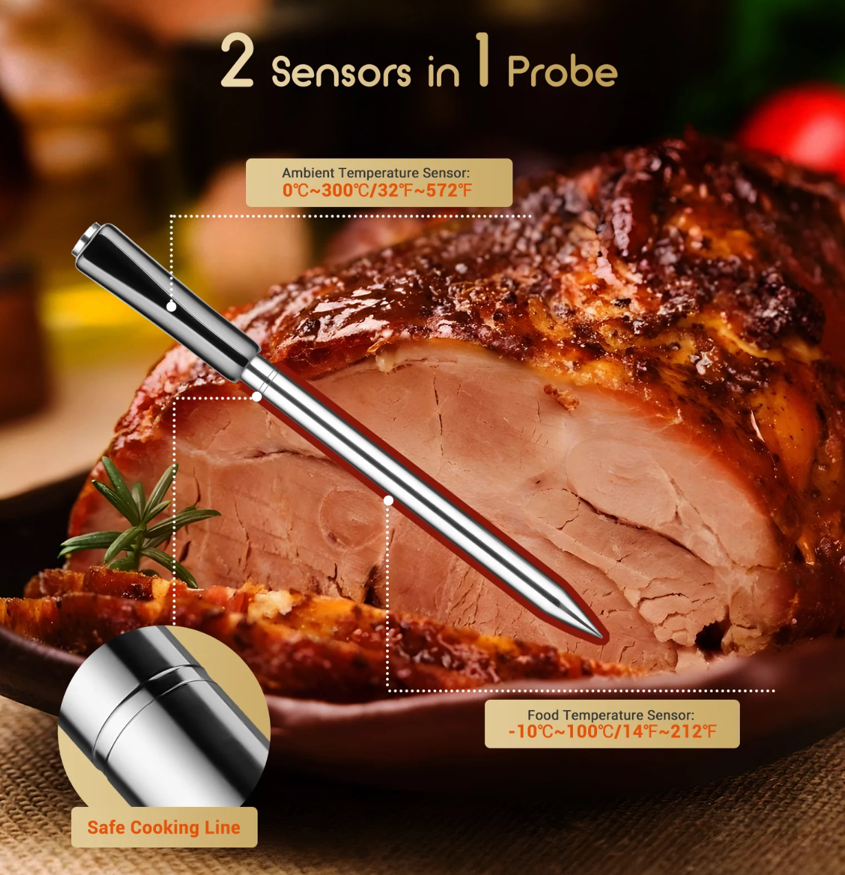 INKBIRD Wireless 2-in-1 Thermometer