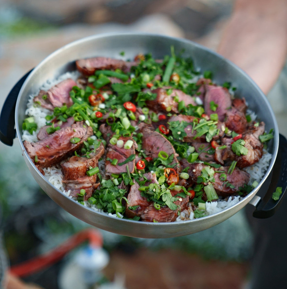 One-Pan Asian Steak & Rice Bowl