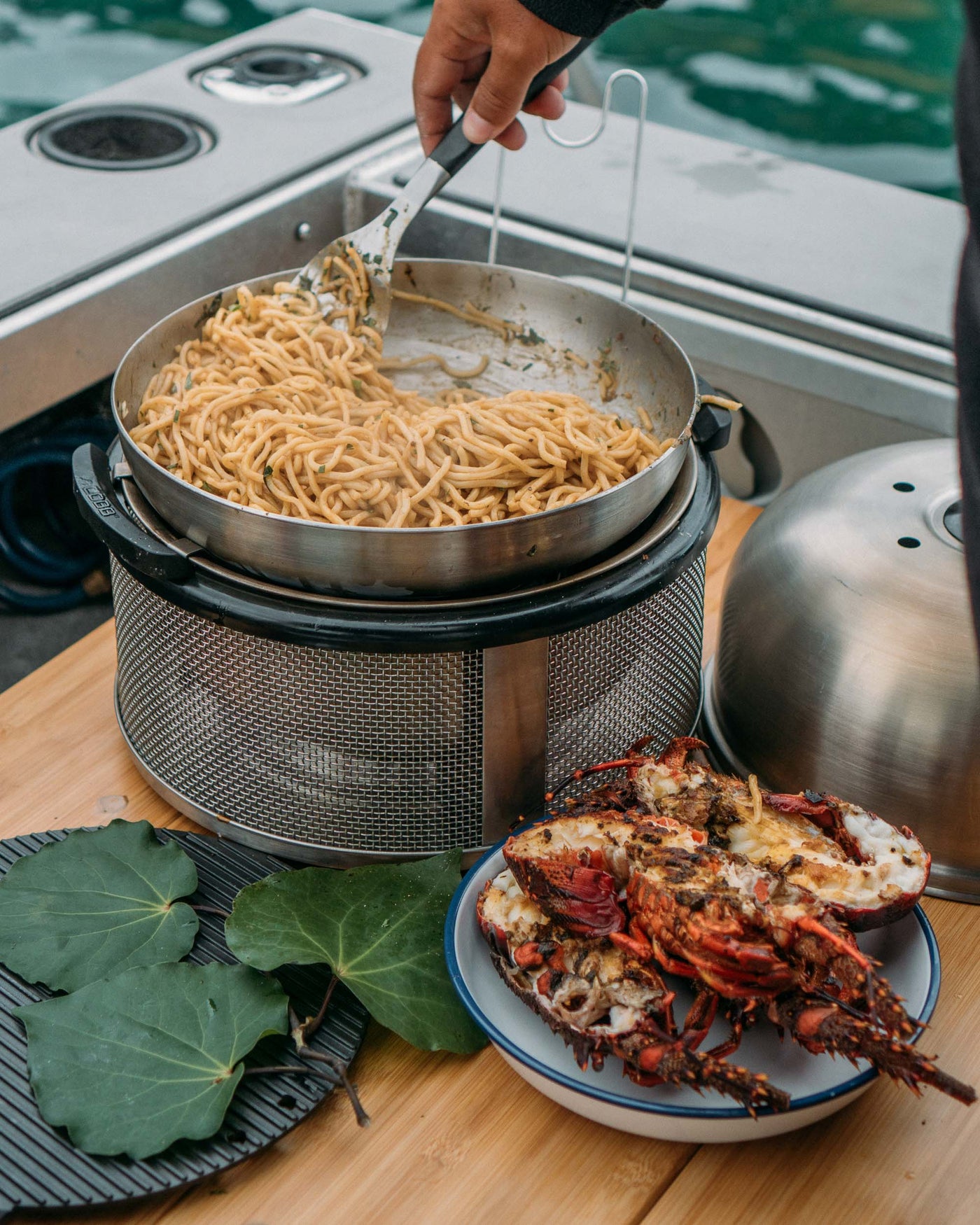COBB Grill NZ portable BBQ wok accessory stir fry noodles