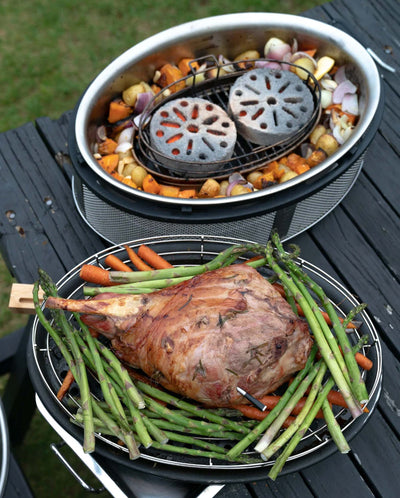 Lamb roast on the COBB Grill Supreme portable BBQ NZ