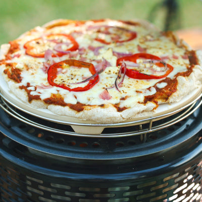 Cook pizza on the cobb grill with pizza stone