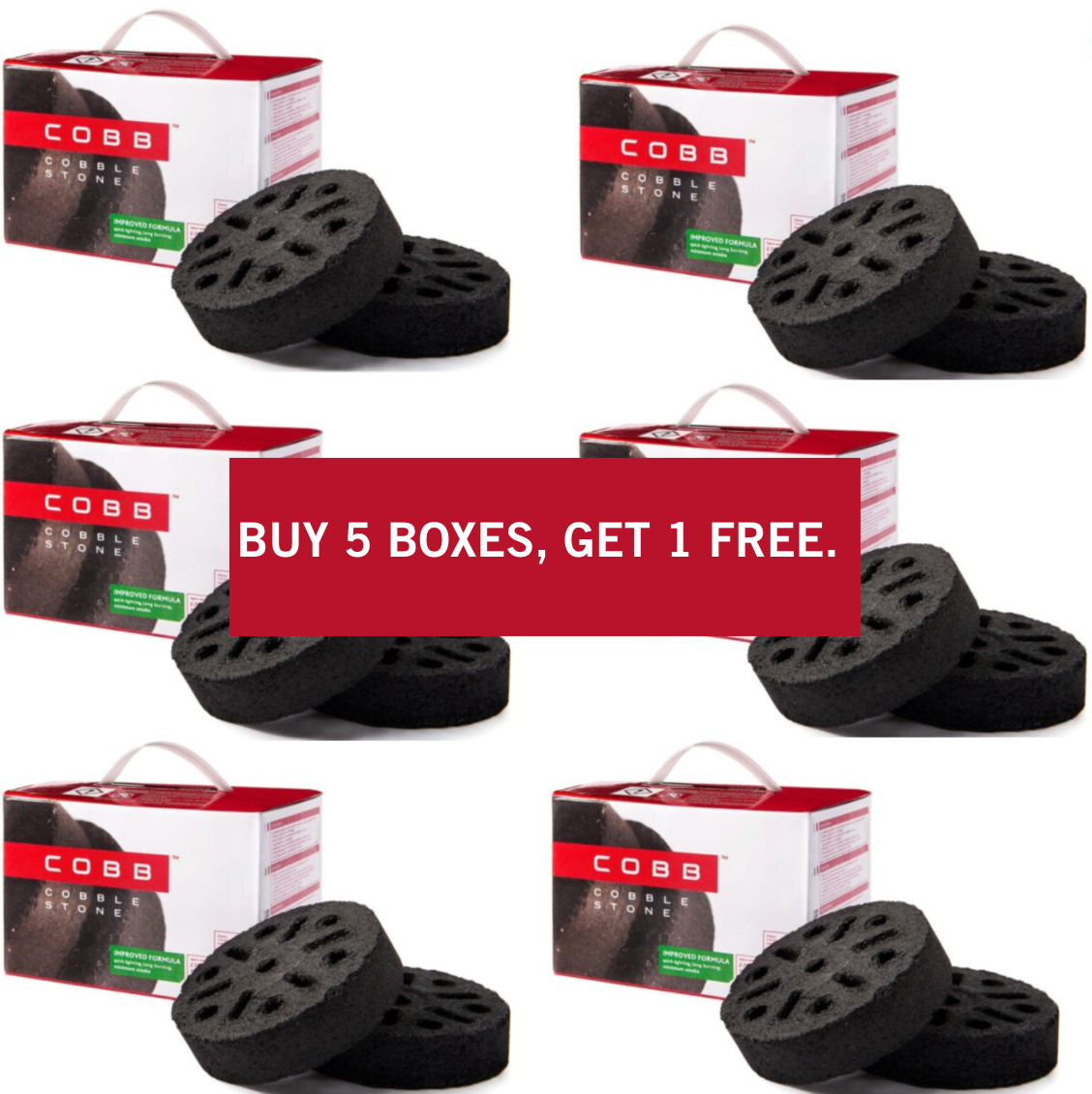 COBBLESTONES - BUY 5, GET THE 6th BOX FOR FREE.